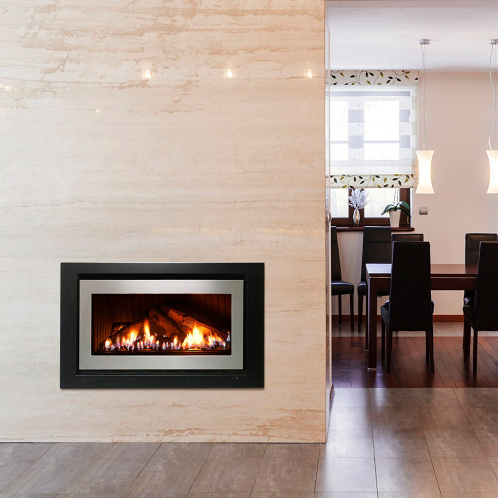 Rinnai 950X Gas Log Fireplace - All Skills Evaporative & Gas, Perth WA